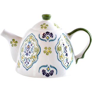 360度纯手绘日式小清新花茶茶具水果茶具下午茶复古文艺拍照茶器