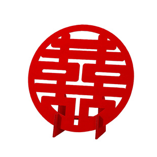 婚房喜字布置装饰品客厅卧室床头柜立体喜字摆台结婚创意喜庆摆件