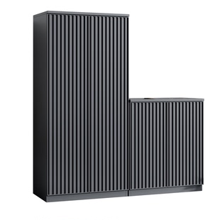 全铝合金鞋柜户外家用门口收纳储物柜阳台防水防晒庭院杂物工具柜