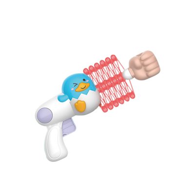 儿童解压创意潮小鸭伸缩拳头枪猜拳枪搞怪整蛊恶搞玩具小男孩女孩