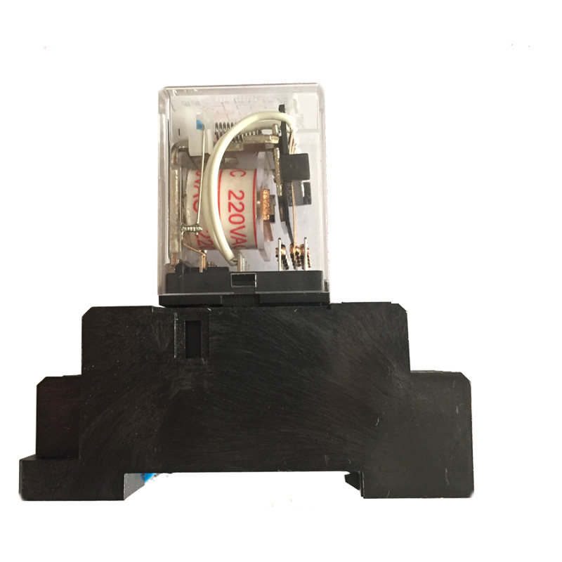 浮球联动控制用小型中间继电器电磁继电器DC12V/24VAC220V带底座