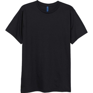 HM男装T恤春季休闲简约圆领短袖舒适纯棉内搭打底衫上衣0685816