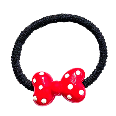 红色蝴蝶结儿童公主头抓夹碎发夹