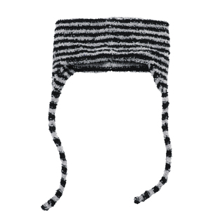 IIING帽控 运动针织发带女秋冬外出条纹宽边时尚宽毛线外戴冬发箍
