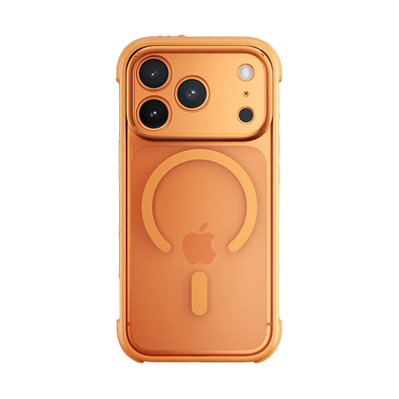 MOMAX摩米士适用iPhone17ProMax手机壳气囊防摔pro磁吸保护套AI拍照按键抗高透黄晶透壳背板AIR防滑防