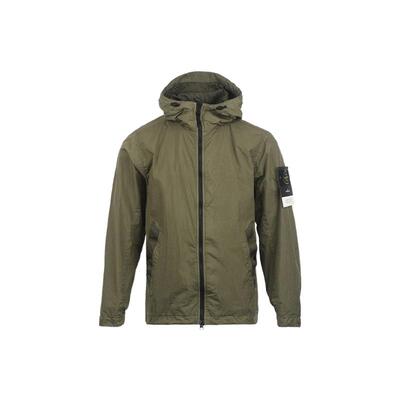 【自营】STONE ISLAND石头岛SS26纯色拉链防水外套休闲连帽夹克男