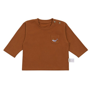 Oakmont儿童T恤春装男女童圆领长袖内搭圆领上衣宝宝无骨打底衫