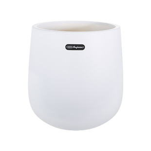 新款北欧家用特大号花盆仿瓷高圆口加厚耐用阳台室内绿植树脂花盆