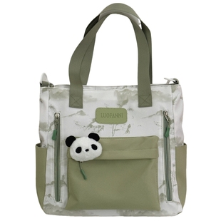 新中式复古风斜挎包少女手提袋女高中初中学生上课包大容量单肩包