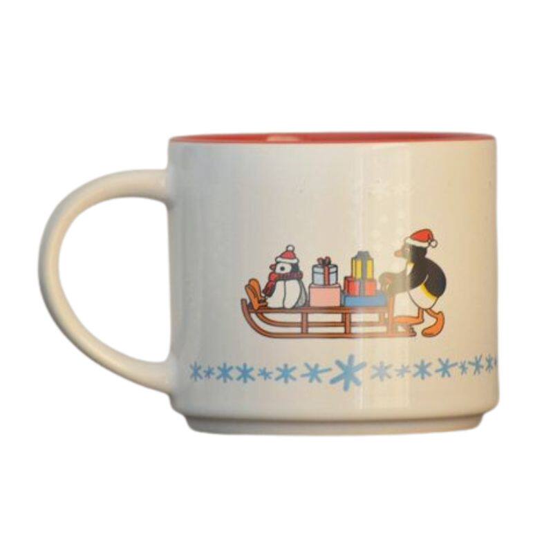 企鹅家族马克杯轻疵日式咖啡杯