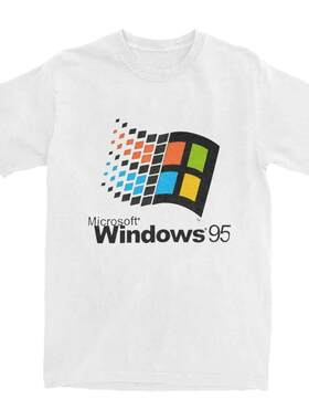 微软win95印花XP图案T恤