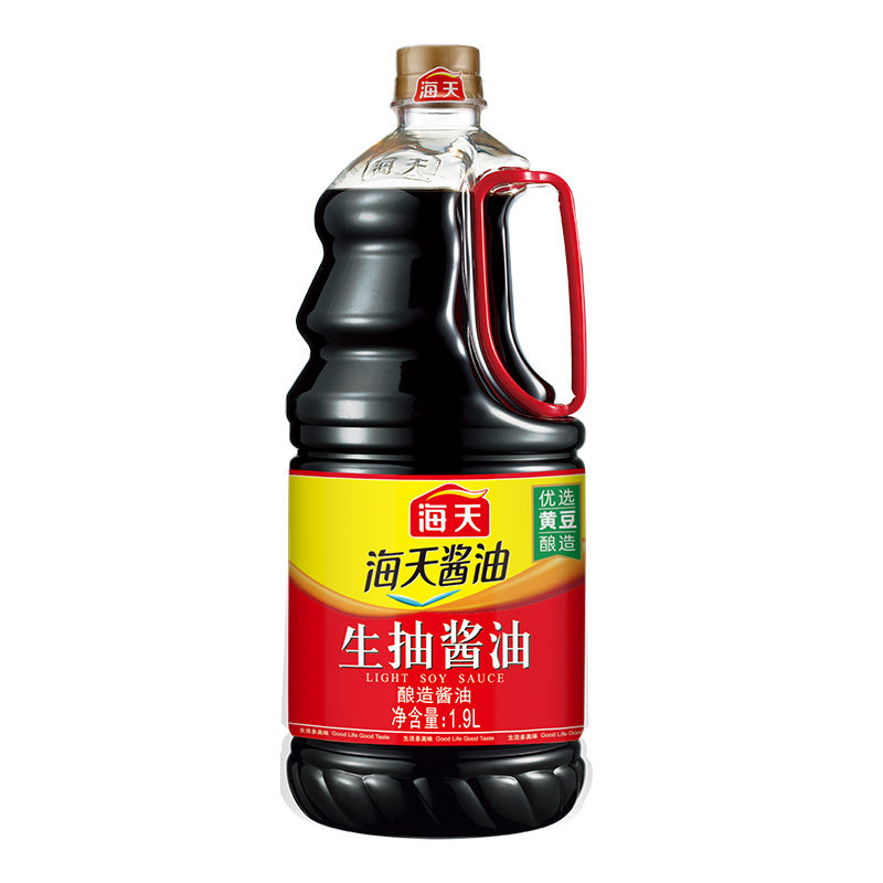 海天生抽酱油酿造酱油1.9L