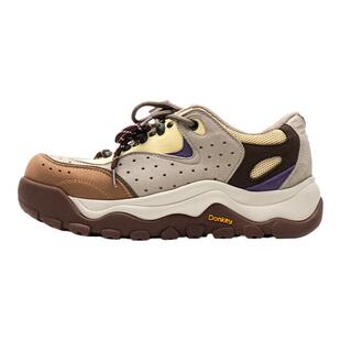 多嘴驴Donkey棕色登山鞋男秋冬户外老爹鞋美拉德厚底增高运动鞋女