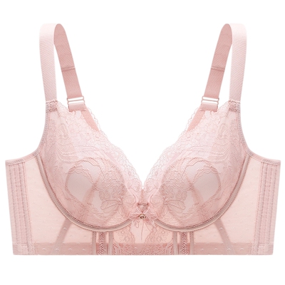 商场同款MYBODY新款文胸女法式蕾丝聚拢收副乳防下垂大胸显小内衣