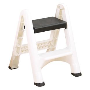 家用两步小梯子折叠塑料梯凳加厚多功能登高取物便携洗车置物马凳