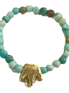 男女同款原石新中式小米珠戒指