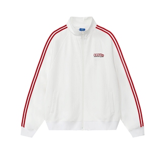 【明星同款】ER撞色条纹开衫卫衣男女春秋款新年红运动服外套