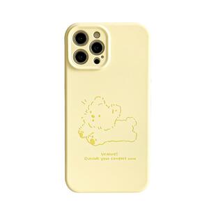 benefit简约线条猫咪狗狗情侣17适用于iphone16promax苹果15PRO手机壳13新款14套12创意11液态xsmax硅胶xr防