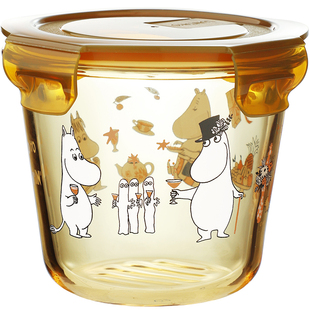 luntayo姆明联名玻璃饭盒微波炉加热汤碗上班族专用水果保鲜餐盒