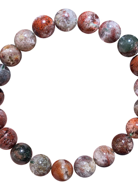 天然巴西彩幽灵手链三圈饰品情侣