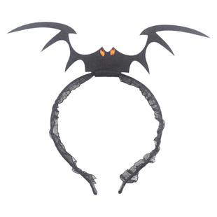 万圣节通用款恶魔叉蝙蝠翅膀蜘蛛网牛角头箍头饰面纱装扮演出道具