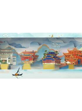 四大名院创意书签岳麓书院纪念品
