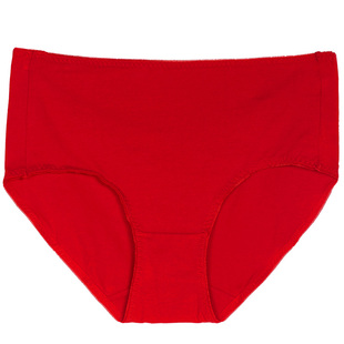 铜牛内衣四季棉氨秋冬女中国红本命年平脚裤妈妈内裤VC031