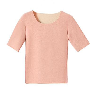 德绒短袖无痕半袖保暖内衣打底衫