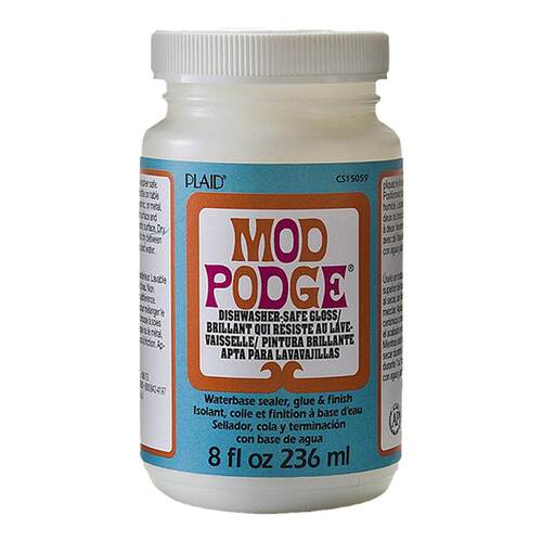plaid Mod Podge摩宝餐具洗碗机用安全无毒瓷器专用可洗胶洗不掉
