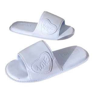 细细条 奶蓝色爱心拖鞋夏少女心学生防滑软底防臭居家洗澡凉拖ins