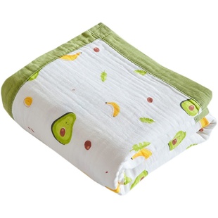 六层纯棉纱布浴巾吸水毯超柔婴儿童盖毯夏季午睡宝宝空调毯毛巾被