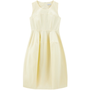 【花苞】太平鸟蛋形无袖连衣裙女2025夏度假风亮色俏皮洋气长