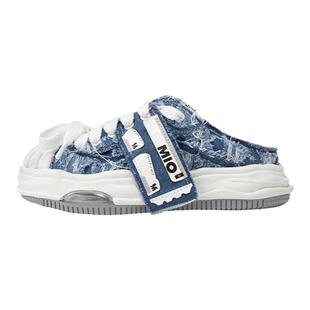 丁程鑫同款MIO米奥女鞋运动鞋半拖贝壳头勃肯厚底拖鞋板鞋男加绒