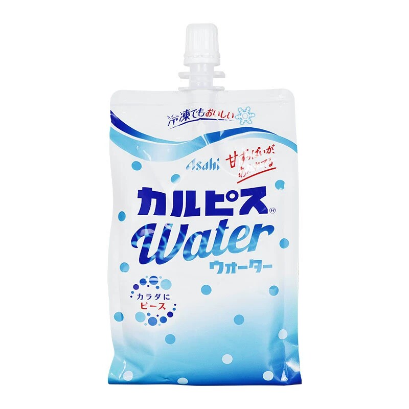 日本原装进口朝日可尔必思可吸式乳酸菌风味饮料300g*60袋