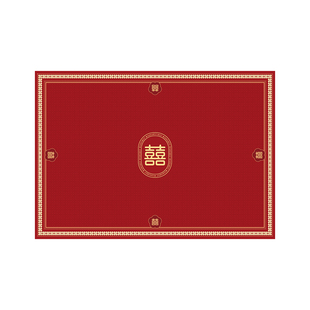 结婚桌布客厅红色餐桌布喜庆氛围感装饰布置餐桌布2025新款茶几布