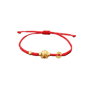 本命年红绳手链小马仿金男女情侣闺蜜编织手绳马上有钱礼品饰品