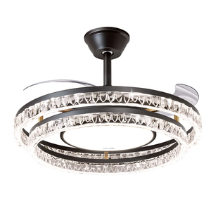 客厅餐厅隐形风扇灯吊灯轻奢高级感带风扇一体吸顶卧室灯2026新款