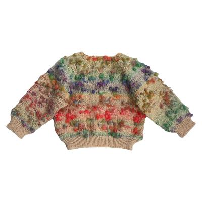 65Z Little家现货 kalinka FW24秋冬女宝手工针织毛衣马甲开衫