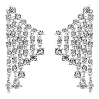 臻致S925纯银流苏耳环小众设计感