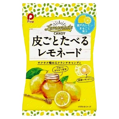 日本进口佩茵带皮柠檬水果糖