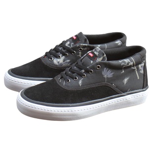 中帮GLOBE滑板鞋翻毛皮耐磨减震舒适男士印花系带休闲运动BMX板鞋