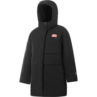 商场同款|李宁儿童羽绒服女大童2025新款连帽宽松青少年冬季童装