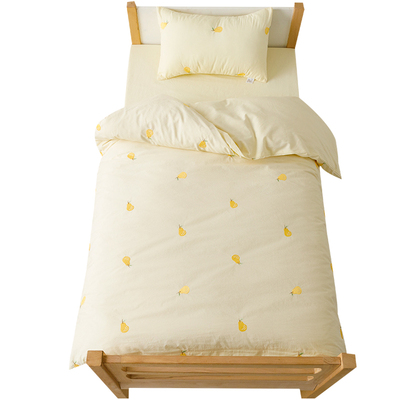 儿童水洗纯棉绣花被套