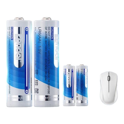 无线鼠标电池5号Kendal蓝牙雷柏专用7号联想华为罗技原装五号LR6