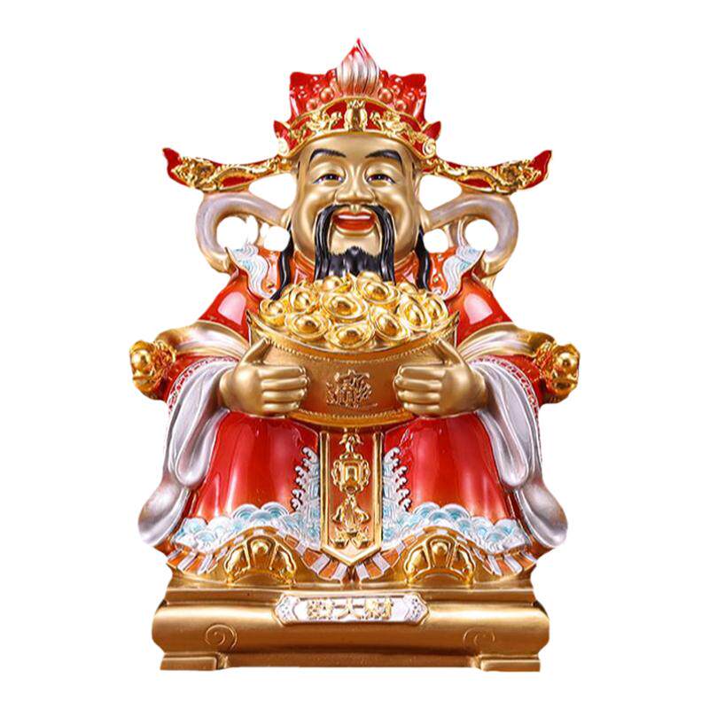纯黄铜财神爷铜佛像体摆件家用