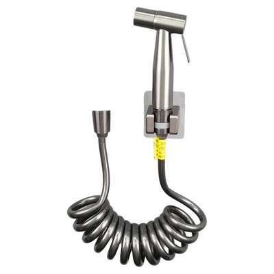 卫生间枪灰色马桶喷枪伸缩软管花洒支架底座冲洗器洗屁股喷头水枪