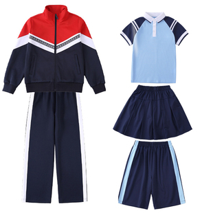 江西省九江市统一校服款式新款小学生初中高中生夏季短袖短裤短裙