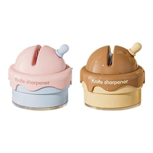 原创冰淇淋吸盘磨刀器厨房专用多功能细磨菜刀剪刀工具吸盘磨刀石