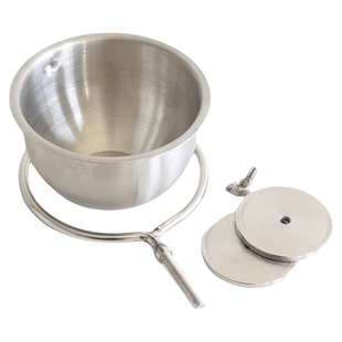 304不锈钢鹦鹉鸟食盒防溅鸟笼食杯鸽子饮水器挂式喂食器专用食碗