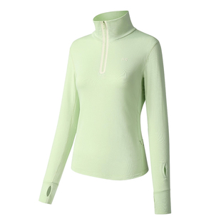 FIZZCOCO秋冬速干网球服女加绒保暖运动上衣男专业跑步健身服户外